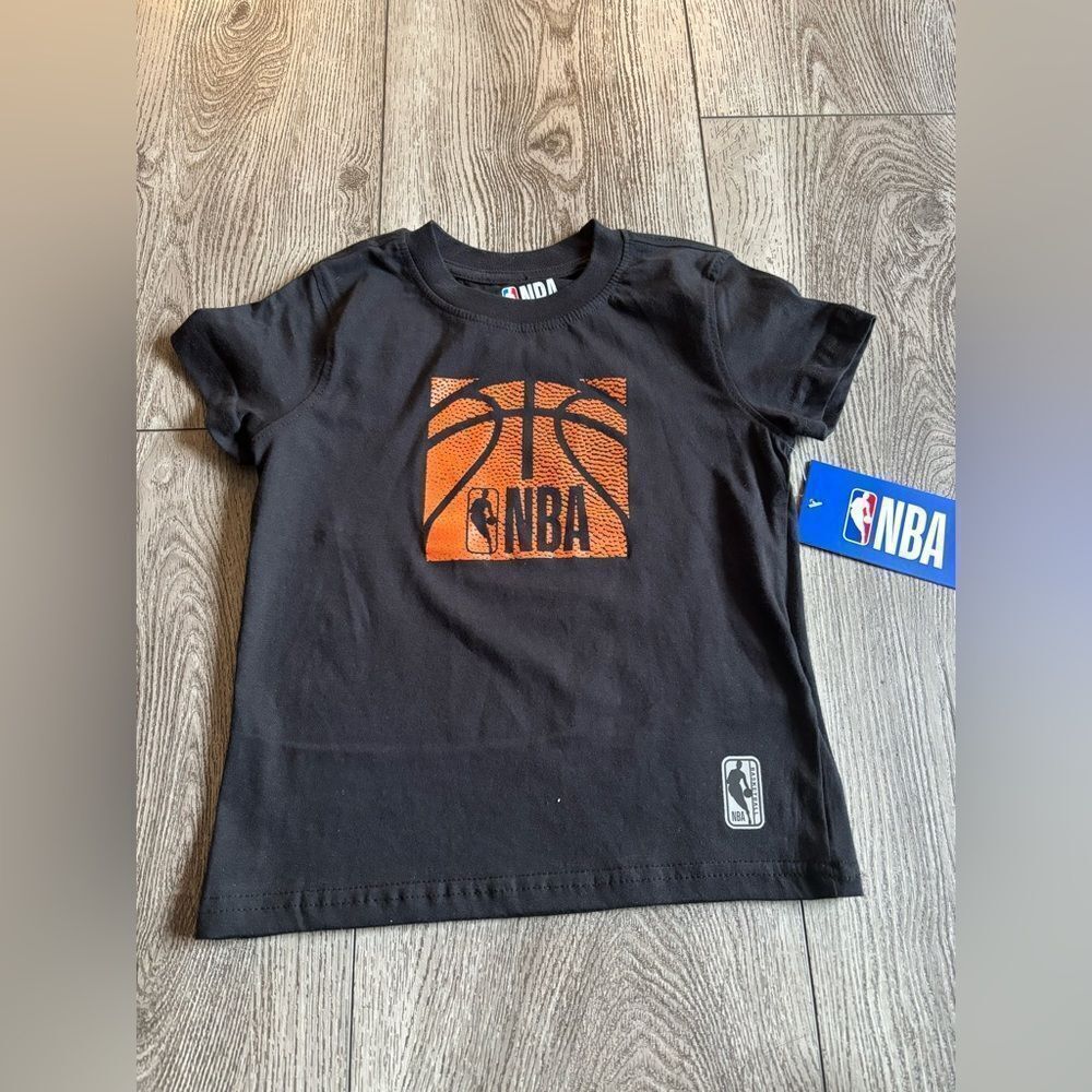NBA Kids Black Basketball Graphic T-Shirt